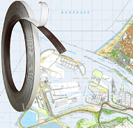 Kaarttegel pvc + magneetband Kaarttegel pvc + magneetband